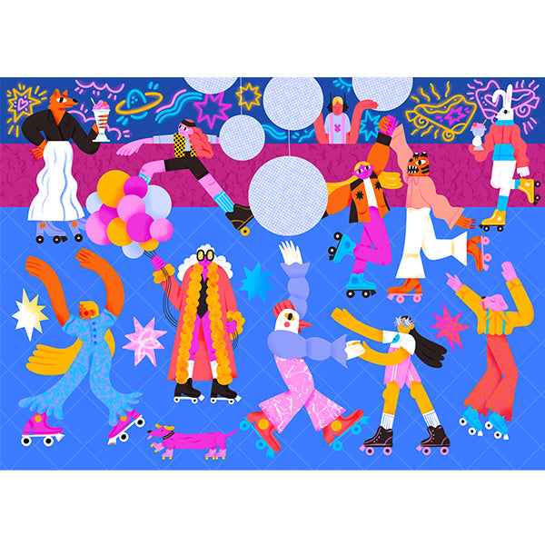 Casse-tête Holiyay 1000 morceaux disco-roulettes