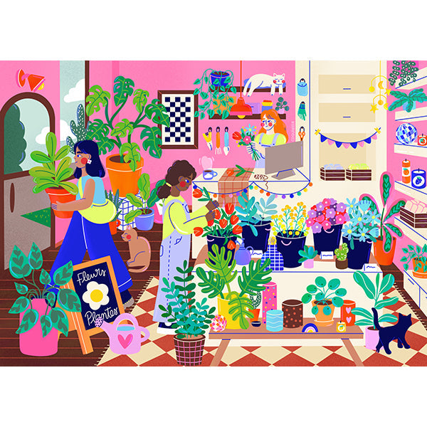 Casse-tête Holiyay 500 morceaux plantes et fleurs
