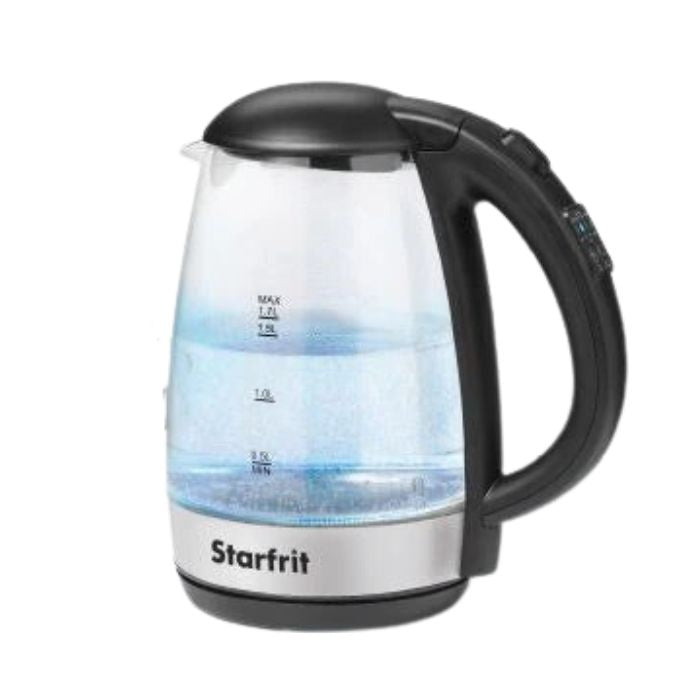 Bouilloire électrique 1,7 L à contrôle sans fil transparente Starfrit