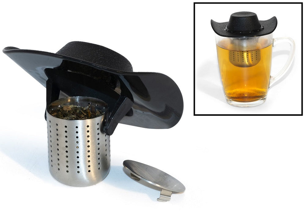 Infuseur à thé en forme de chapeau de cowboy