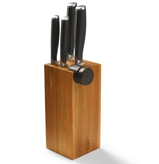 Ensemble de couteaux avec bloc et aiguiseur Gourmet Starfrit (Paquet de 4 couteaux)