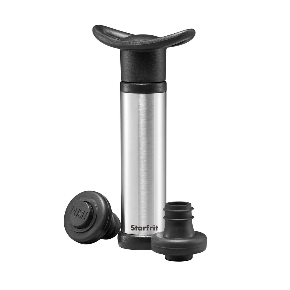 Pompe pour bouteille de vin avec 2 bouchons Starfrit