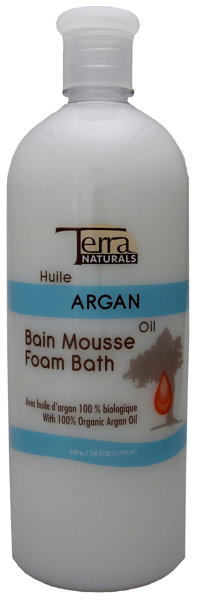Bain moussant 1L huile d'argan Terra naturals