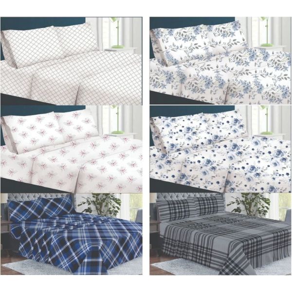 Draps en flanelle Aspen imprimé