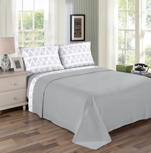 Ensemble de draps santé argent
