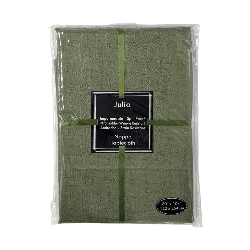Nappe en tissu imperméable, infroissable et anti-tache Julia