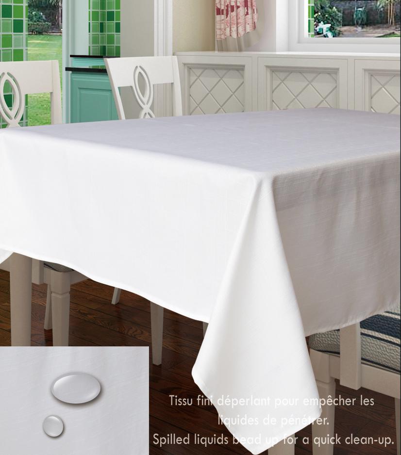 Nappe en tissu imperméable, infroissable et anti-tache Julia