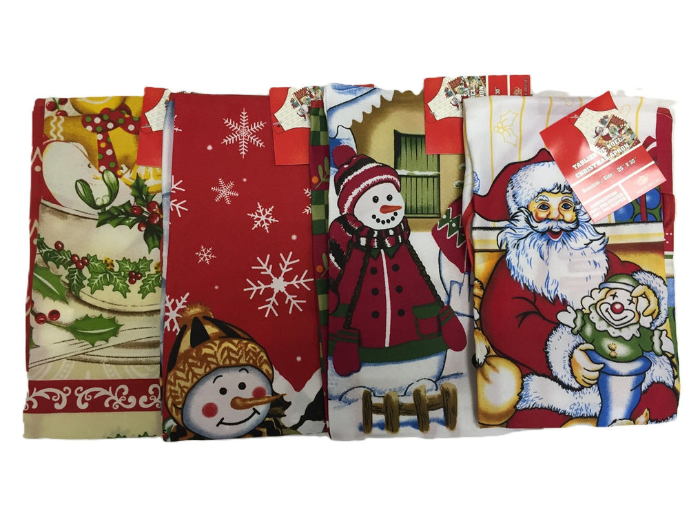 Tablier de cuisine imprimé Noël 20 po x 30 po