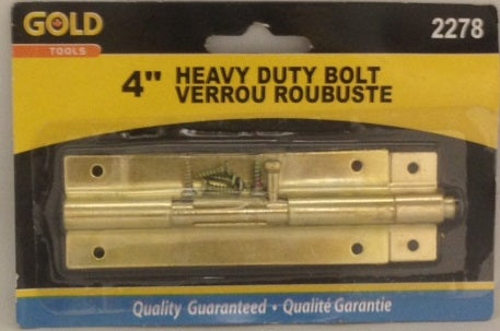 Verrou robuste 4 po or