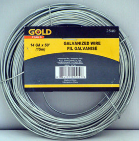 Fil galvanisé 50 pi 14 GA