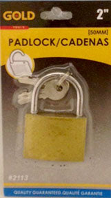 Cadenas 50mm en laiton avec 3 clés