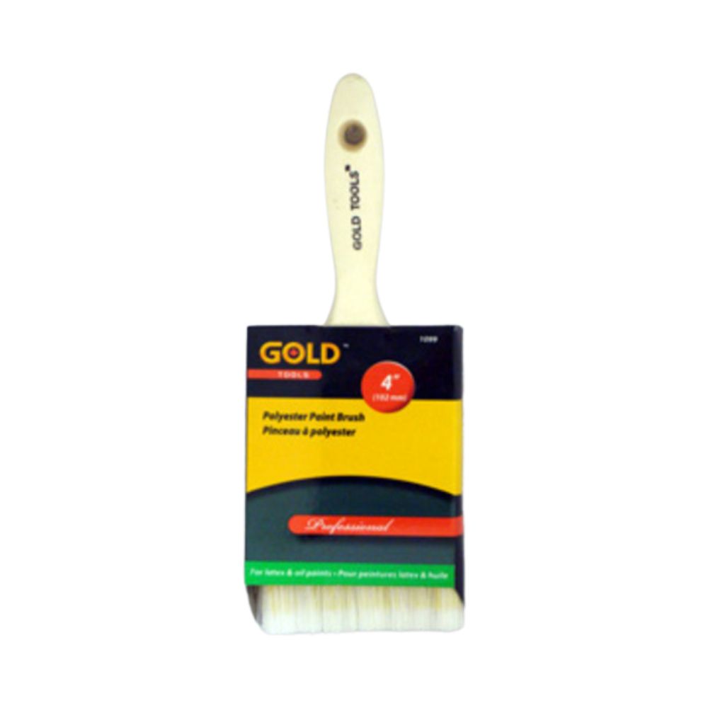 Pinceau en polyester 4 po Gold