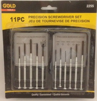 Tournevis de précision (paquet de 11)