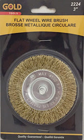Brosse circulaire 3 po en acier pour perceuse