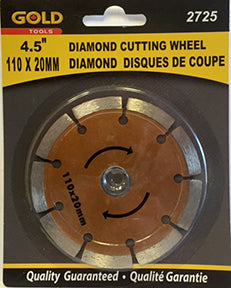Disque de coupe 4,5 po diamant (110 mm x 200 mm)