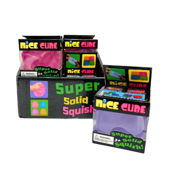 Cube en gel sensoriel anti-stress à presser 2 po