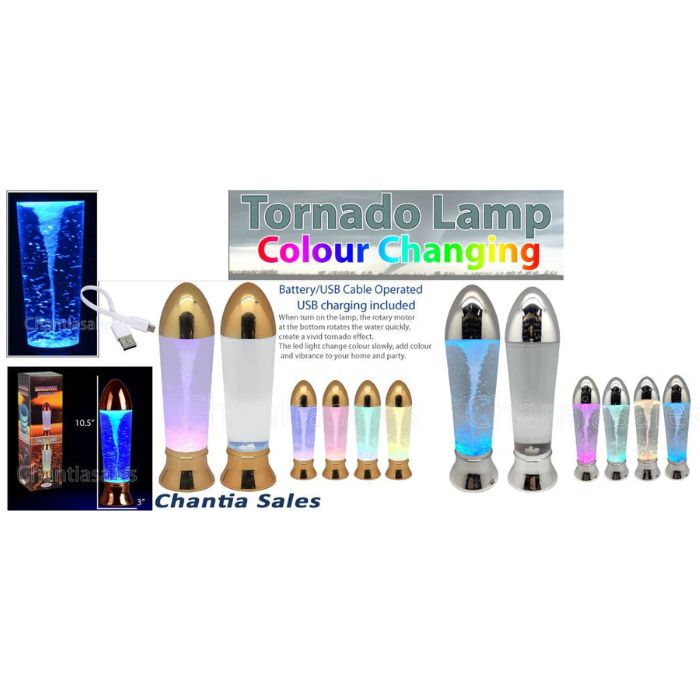Lampe Tornado LED à Effet Tourbillon - 40x19 Cm, Lumière D'ambiance Pour Salon, Cheminée, Fêtes