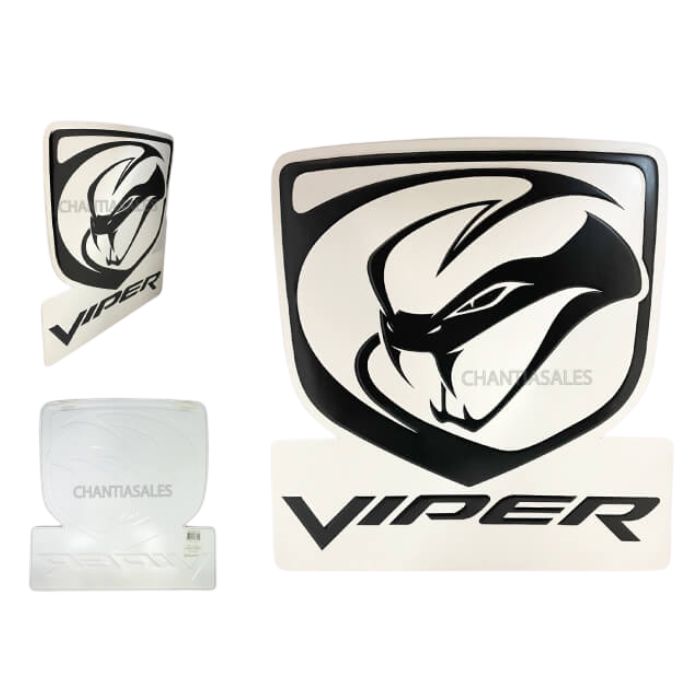 Plaque métal 15,5 po x 16 po Dodge Viper