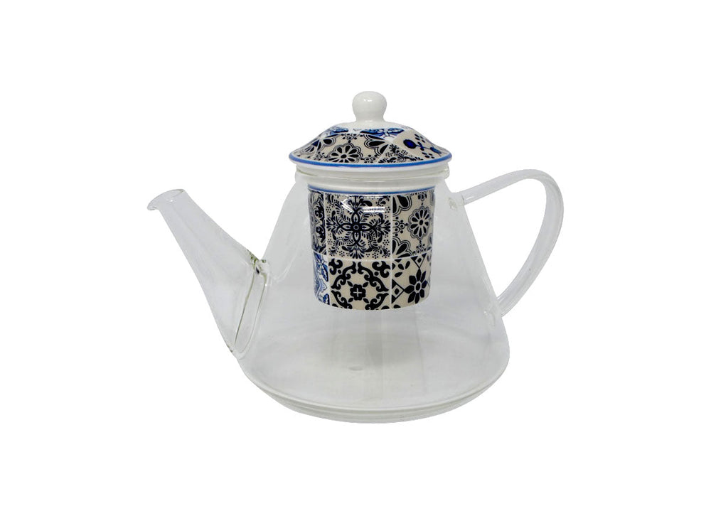 Théière 1100 ml mosaïque bleue