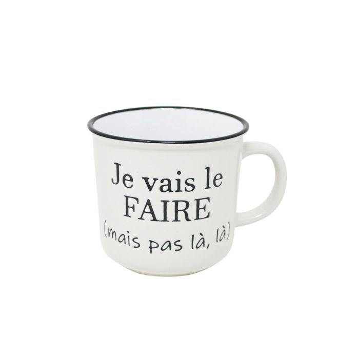 Tasse à café 400 ml "Je vais le faire, mais pas là, là"