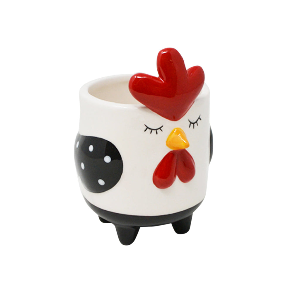 Cache-pot 5 po x 4 po motif de poule