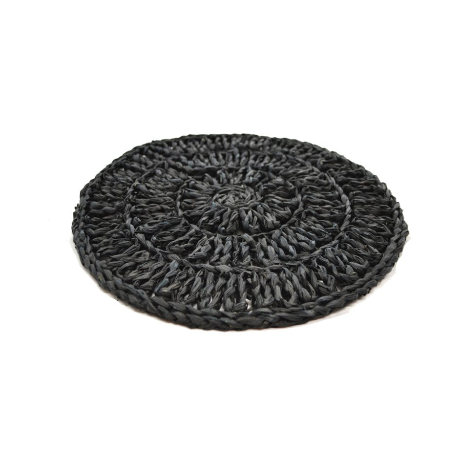 Napperon 13 po rond noir