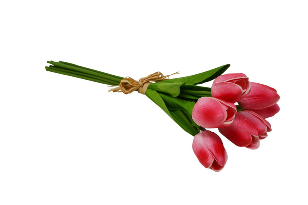 Bouquet de tulipes artificielles 13 po rose