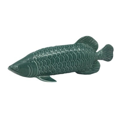 Poisson décoratif 32 cm x 9,5 cm x 11,5 cm vert