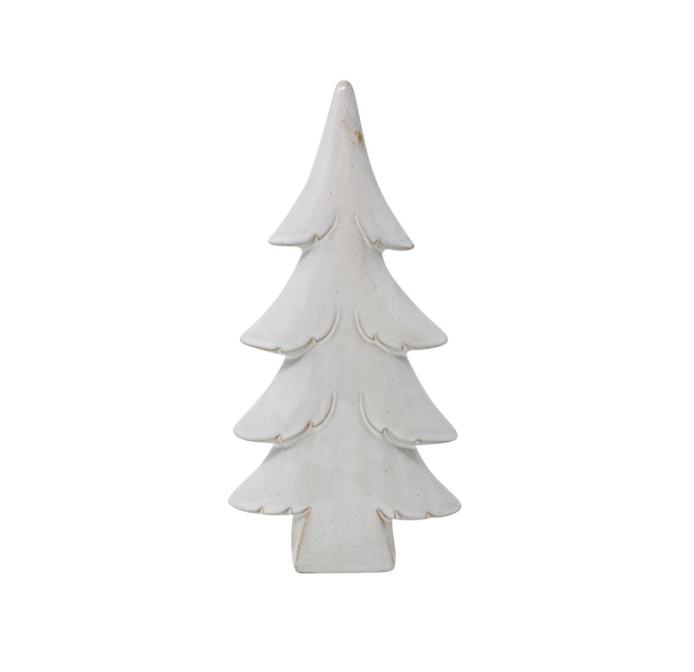 Sapin en céramique 5 po x 2 po x 10 po blanc
