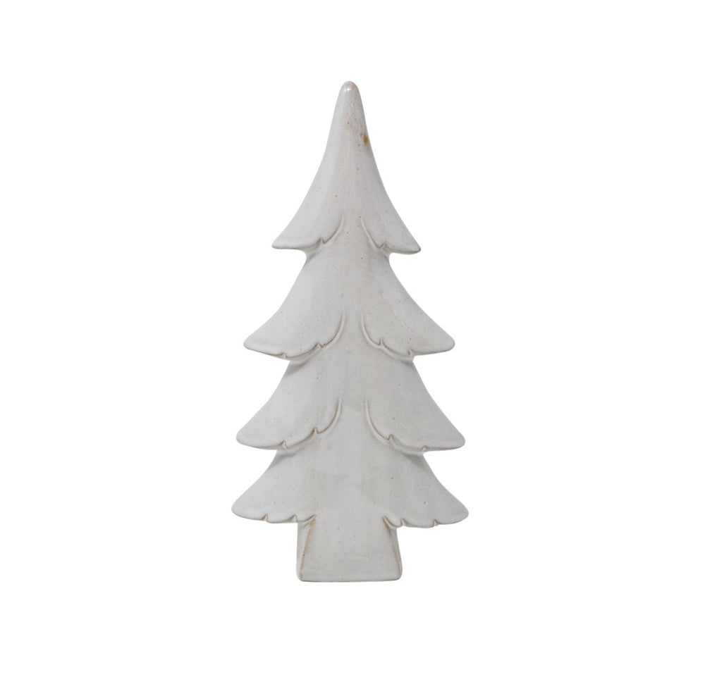 Sapin en céramique 4,5 po x 8,5 po blanc