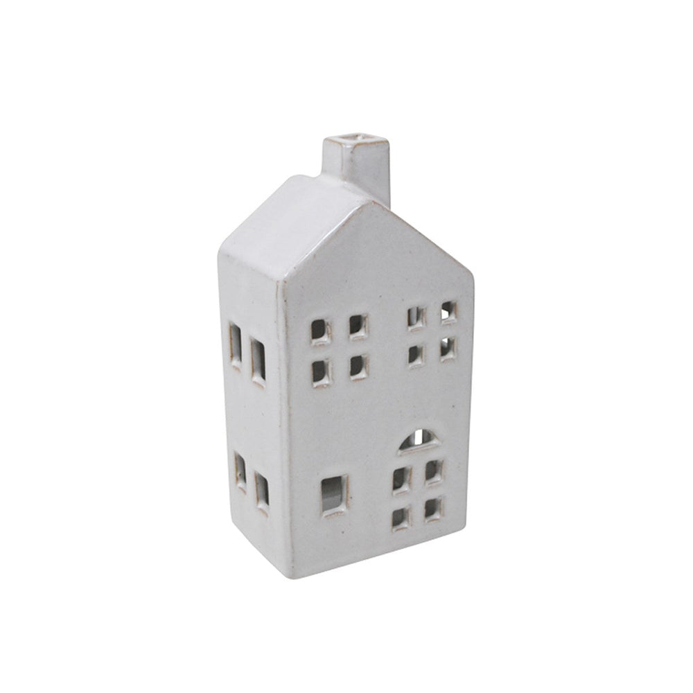 Maison en céramique blanche 3 po x 2,5 po x 6 po