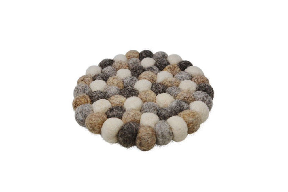Sous-plat en laine 7 po naturel
