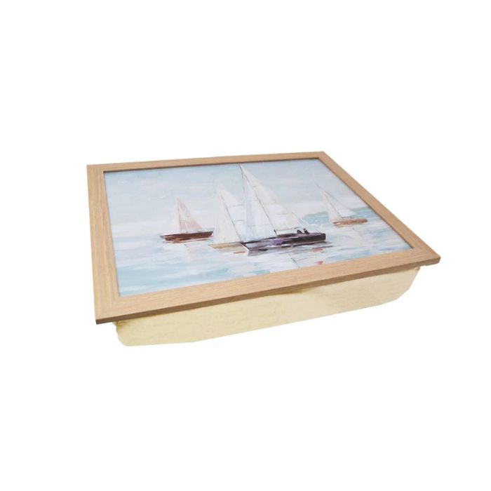 Coussin de lecture 13 po x 17 po voiliers
