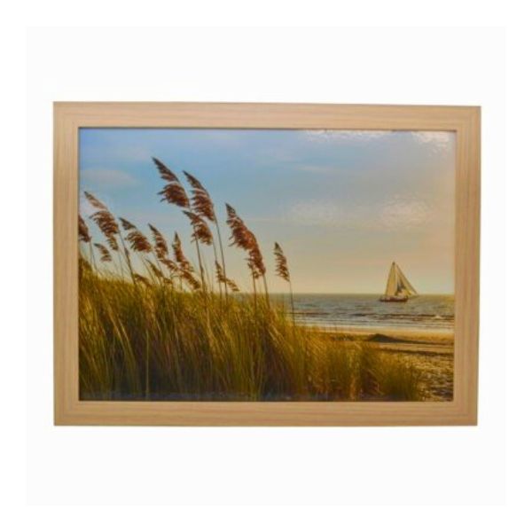 Coussin de lecture 13 po x 17 po plage et pampas