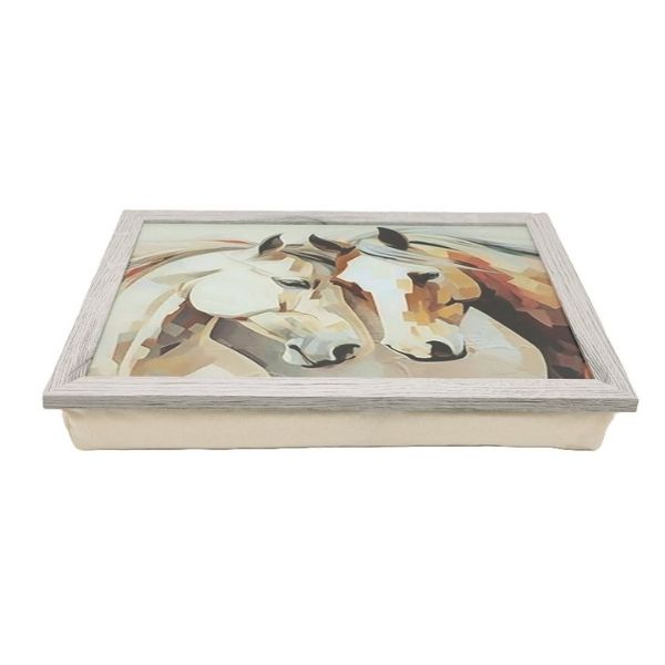 Coussin de lecture 13 po x 17 po 2 chevaux