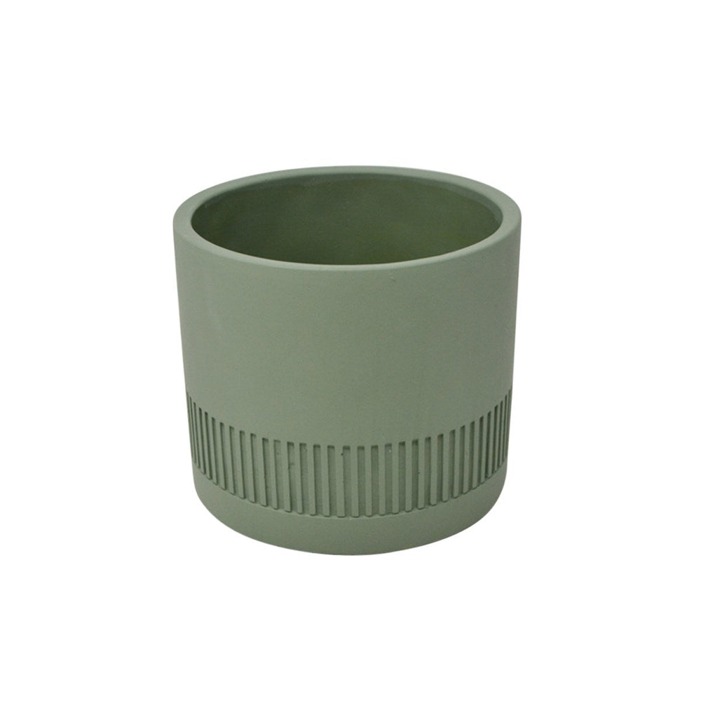 Cache-pot 5 po vieux vert