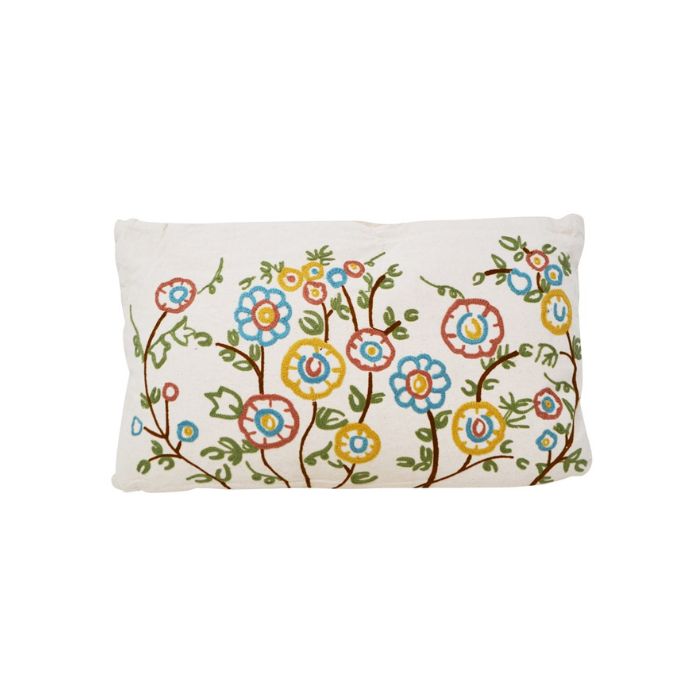 Coussin 12 po x 20 po fleurs