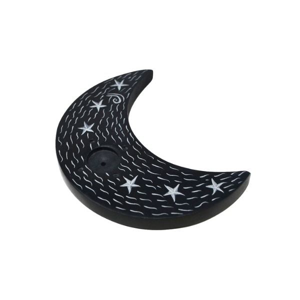 Brûleur d'encens 4,5 po lune noire