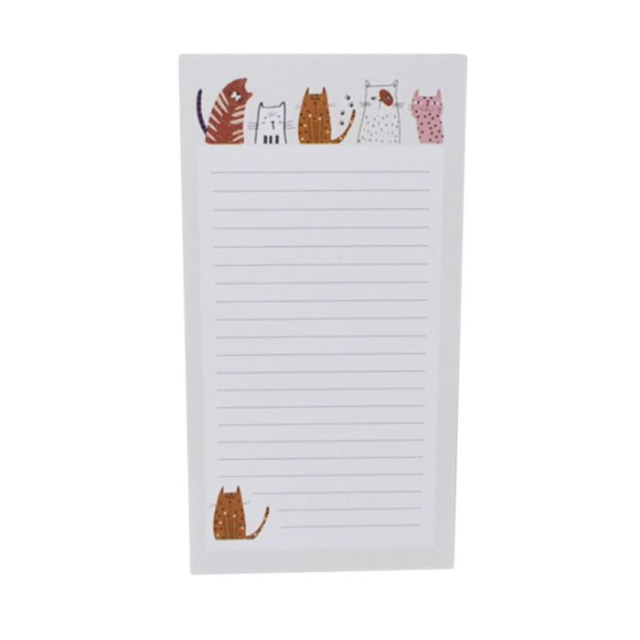 Bloc note 4 po x 8,5 po chats (50 feuilles)