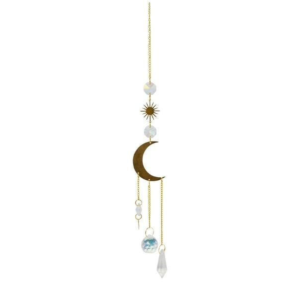 Attrape-soleil 7,5 po pendentif en forme de lune