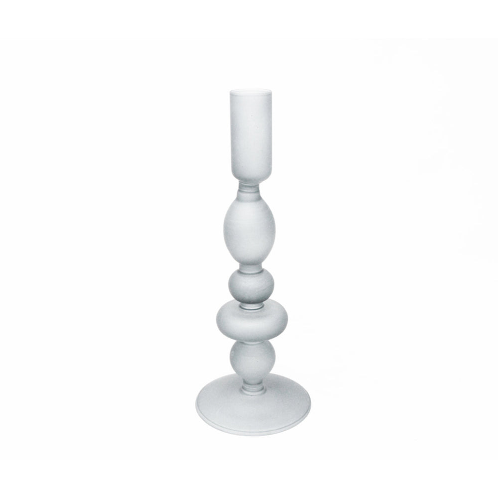 Chandelier 3 po x 8,5 po givré blanc