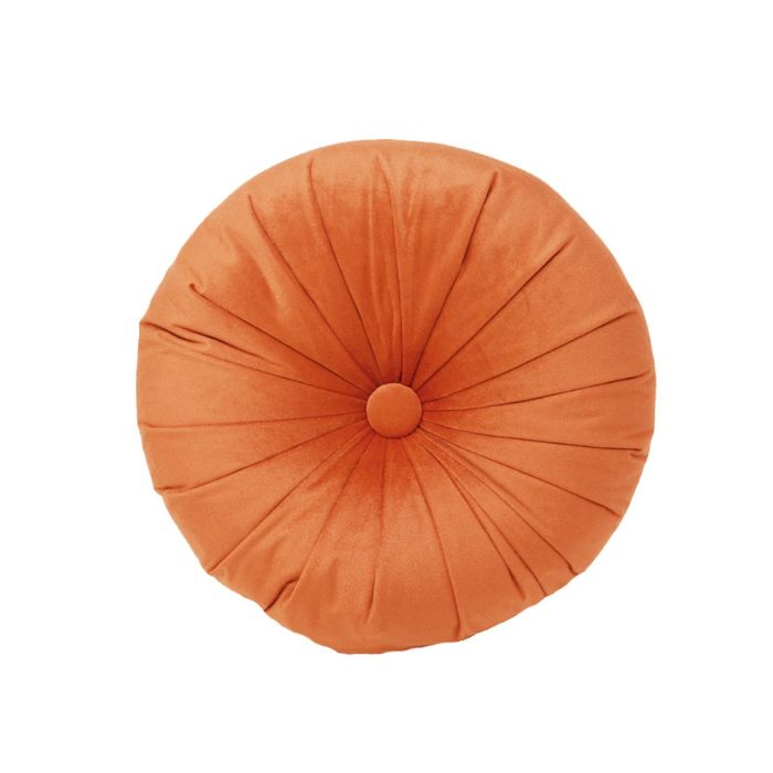 Coussin rond 15 po orange