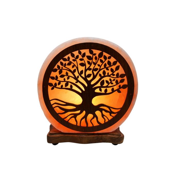 Lampe de sel électrique motif d'arbre