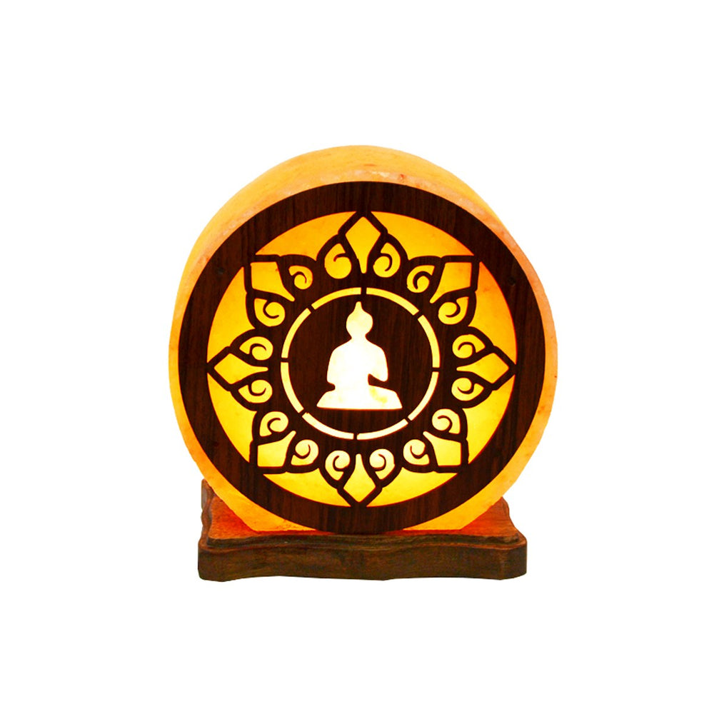 Lampe de sel électrique motif bouddha