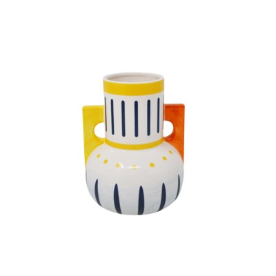 Vase 13,5 cm x 13,5 cm à anse carrée