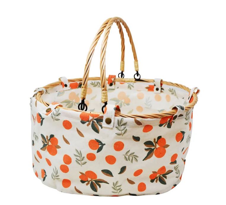 Panier avec anses 340 cm x 32 cm x 19 cm oranges