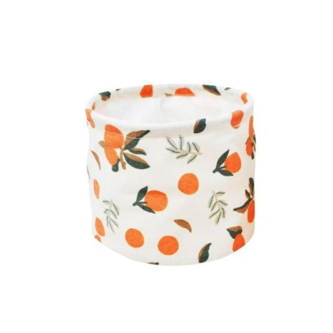 Panier-sac avec cordes 18 cm x 15 cm oranges