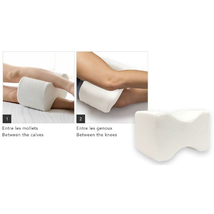 Oreiller de jambe 10 po x 8 po x 6 po en mousse mémoire