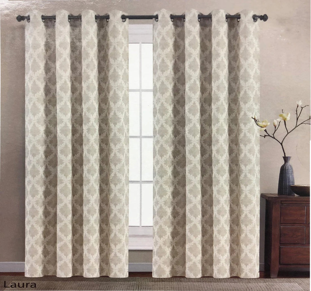 Rideau Laura 54 po x 90 po beige
