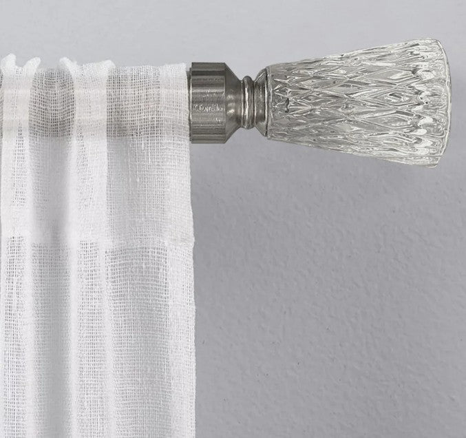 Tringle à rideaux (diamètre de 25 mm) embout cristal